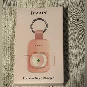 Portable Wireless Charger for Apple Watch Power Bank Charging Travel Keychain